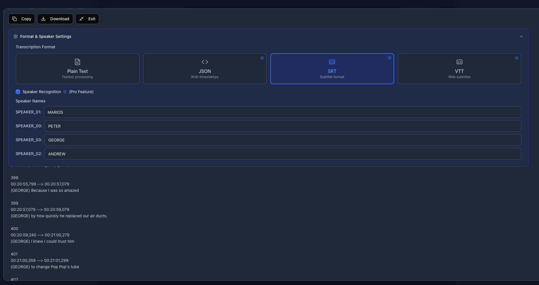 PodcastsToText gallery image