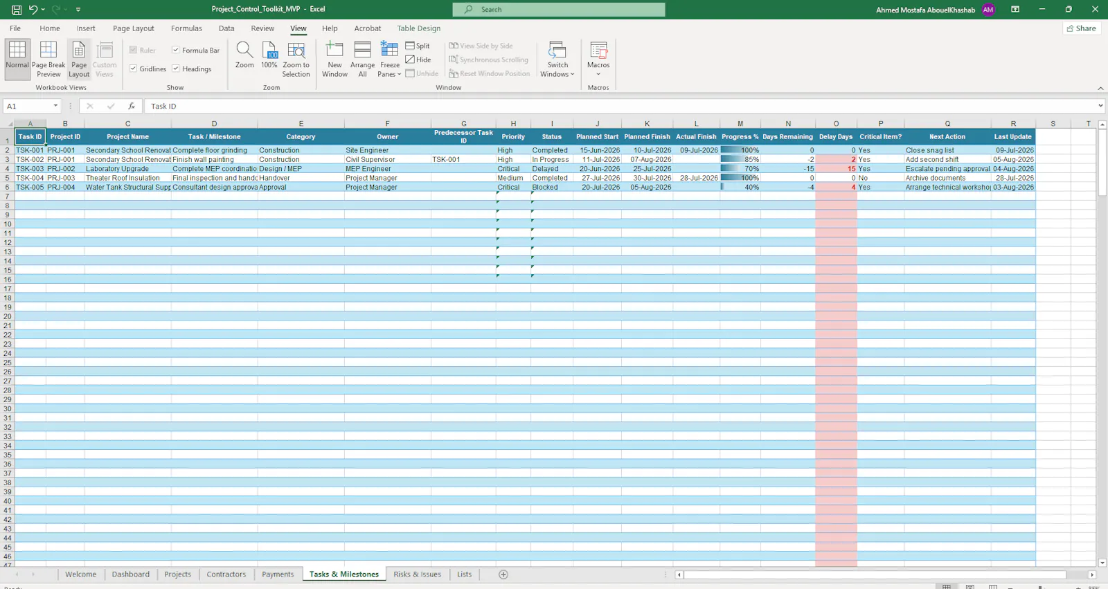 Project Control Toolkit PRO V2 screenshot 5