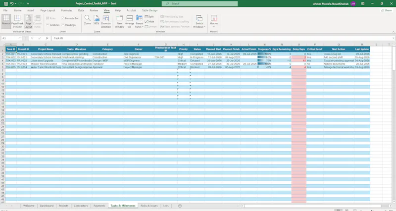 Project Control Toolkit PRO V2 screenshot 5