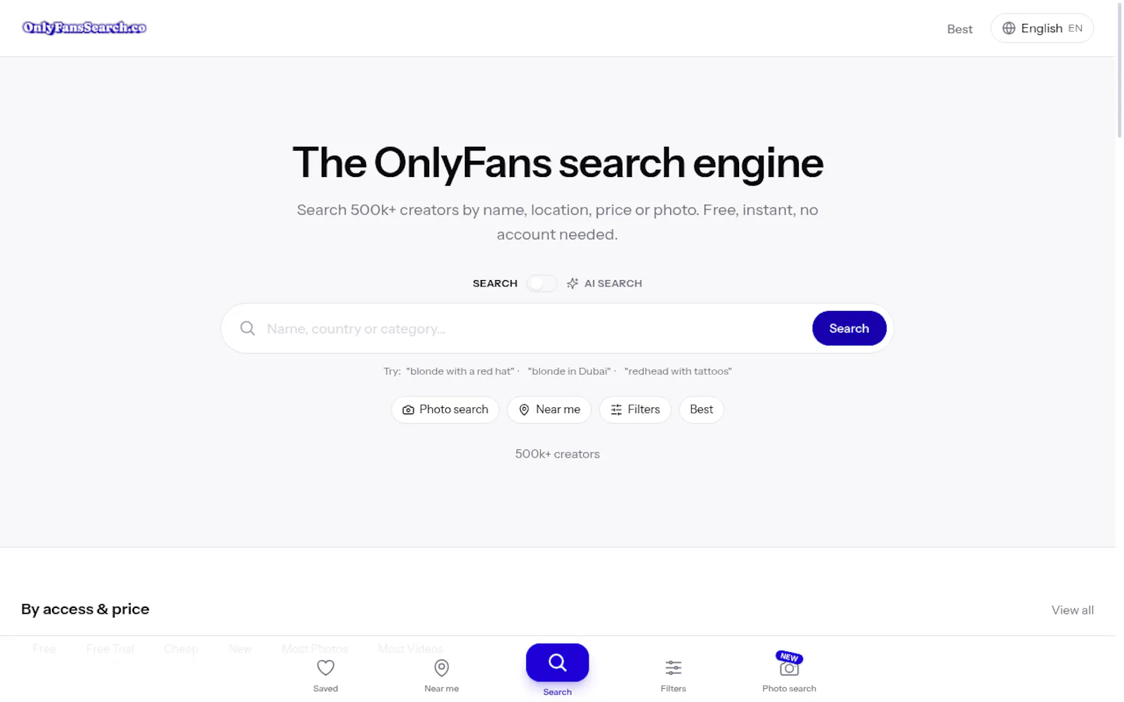 OnlyFans Search screenshot 1