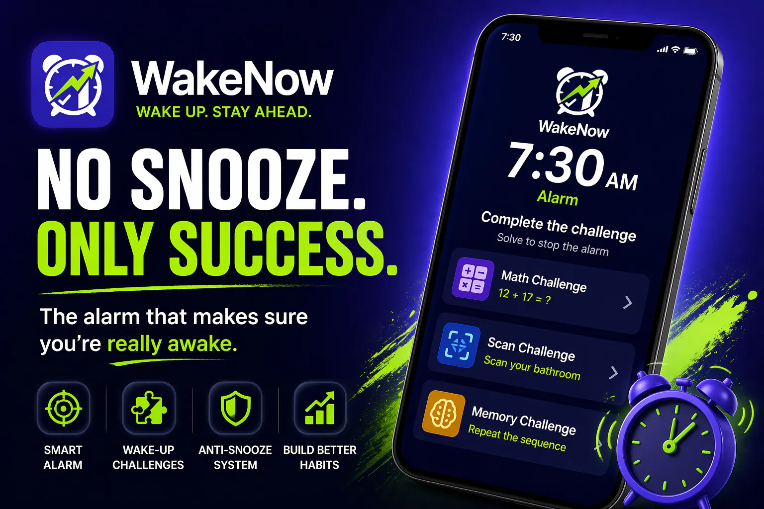 WakeNow 项目横幅