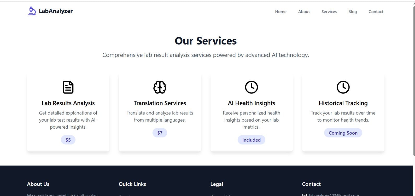 Media Labanalyzer - Muat naik hasil makmal anda & dapatkan penjelasan berkuasa AI segera 5