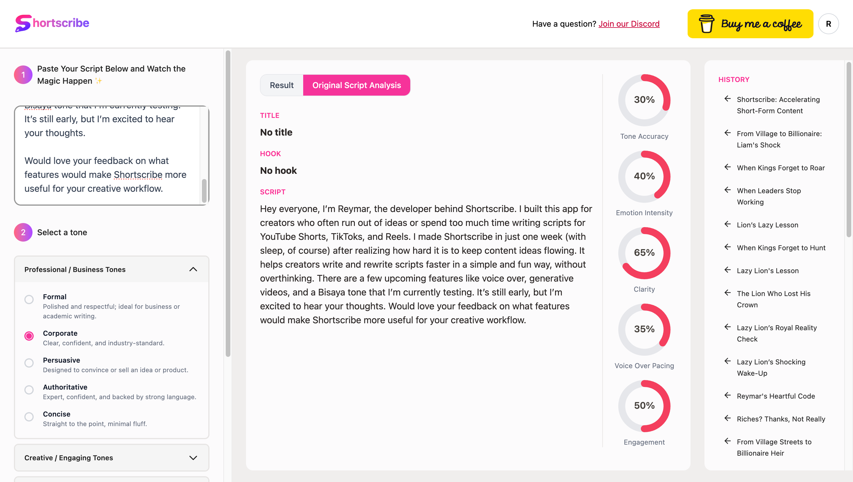 Shortscribe – Script It Easy gallery image