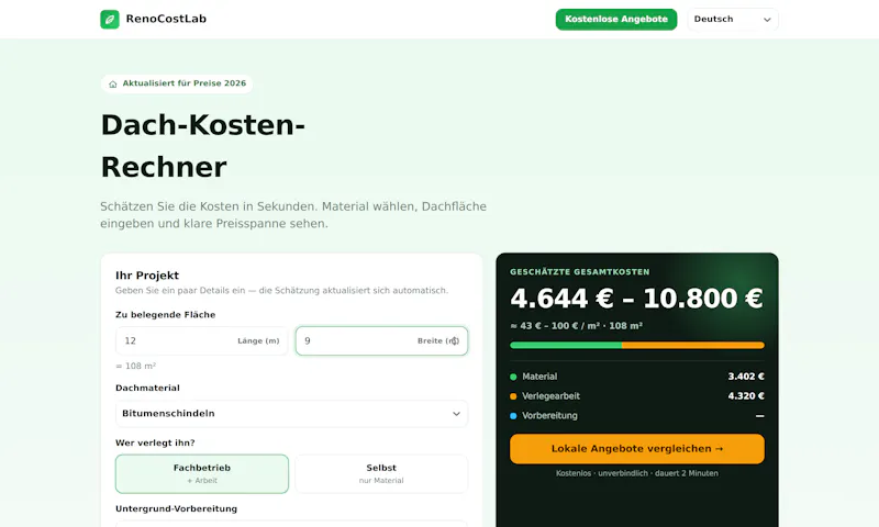 RenoCostLab screenshot 5