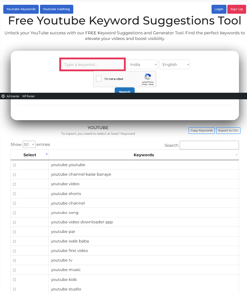เครื่องมือคำแนะนำคำหลักของ YouTube ฟรี - คำแนะนำคำหลักของ YouTube สำหรับค้นหาคำหลักที่มีการจัดอันดับสูง media 2
