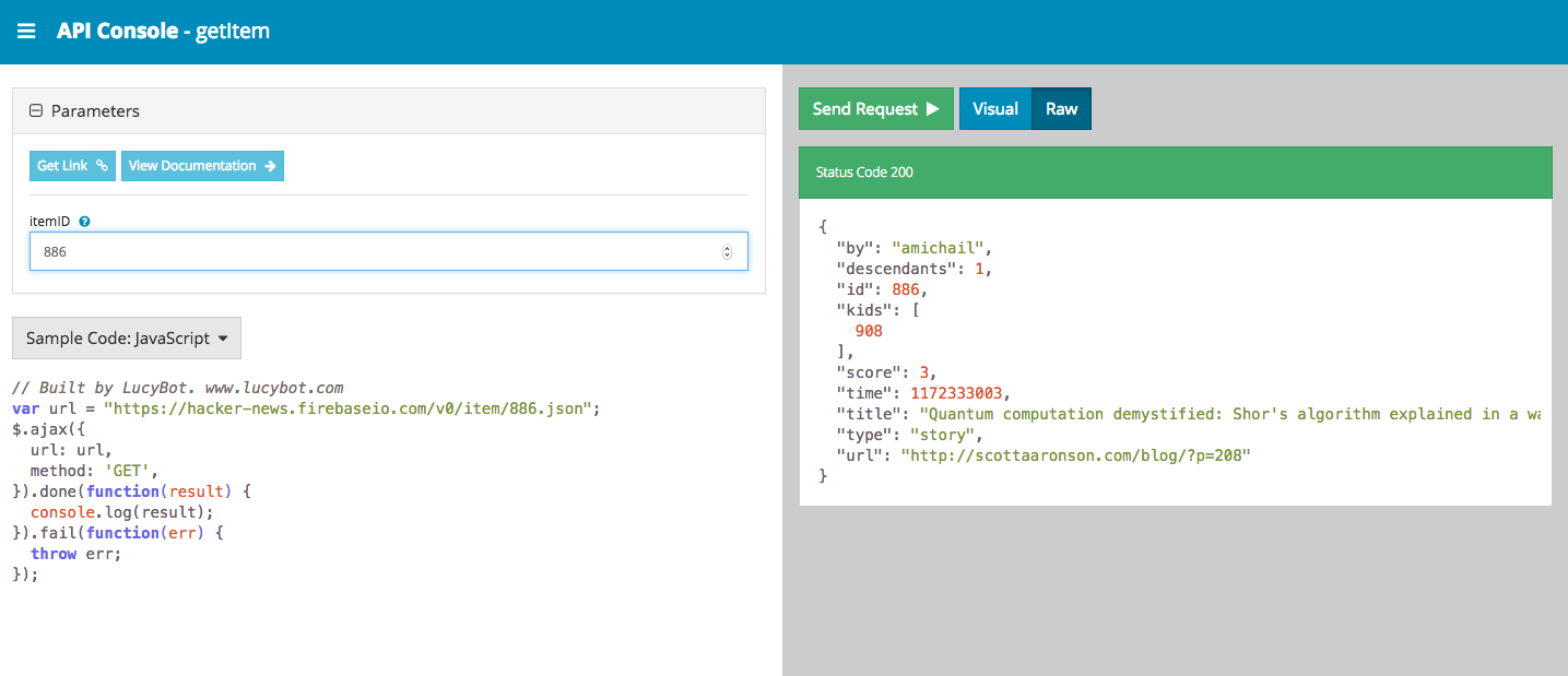 LucyBot API Portal gallery image