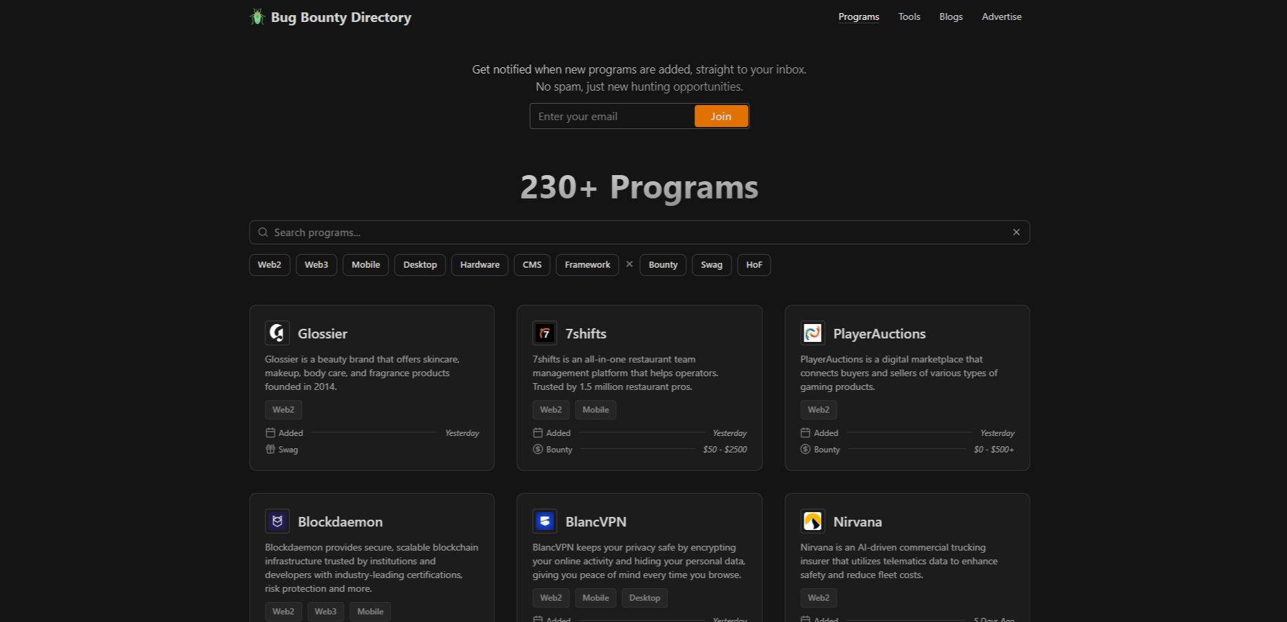 Bug Bounty Directory - Screenshot 3 preview