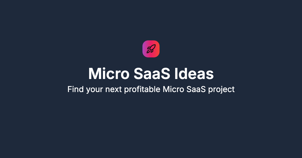 95 마이크로 SaaS 아이디어 - 다음 수익성있는 Micro SaaS 프로젝트를 찾으십시오 미디어 1