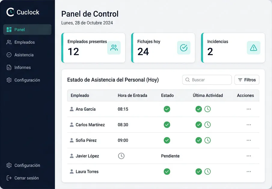 Cuclock — Control Horario Simple gallery image