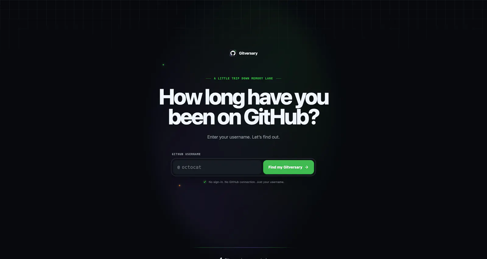 Gitversary screenshot 1