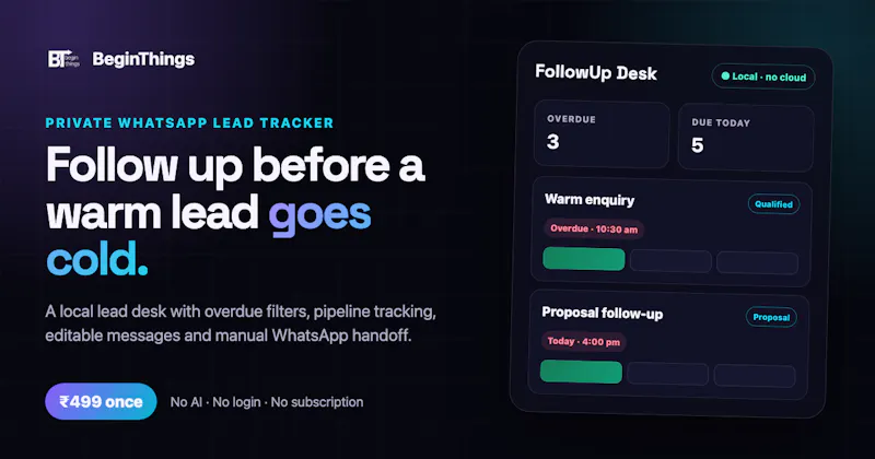 FollowUp Desk screenshot 1