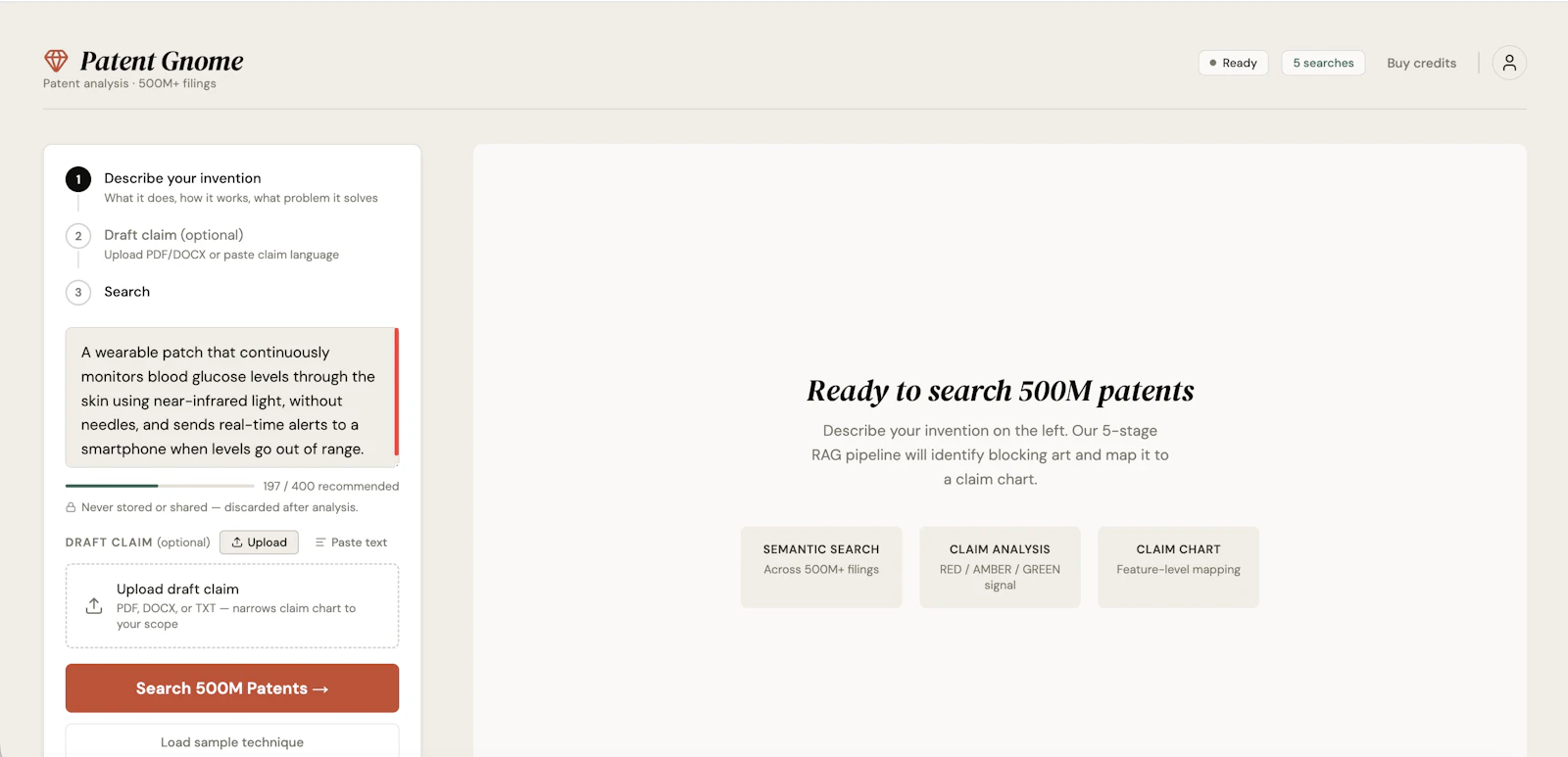 Patent Gnome screenshot 3