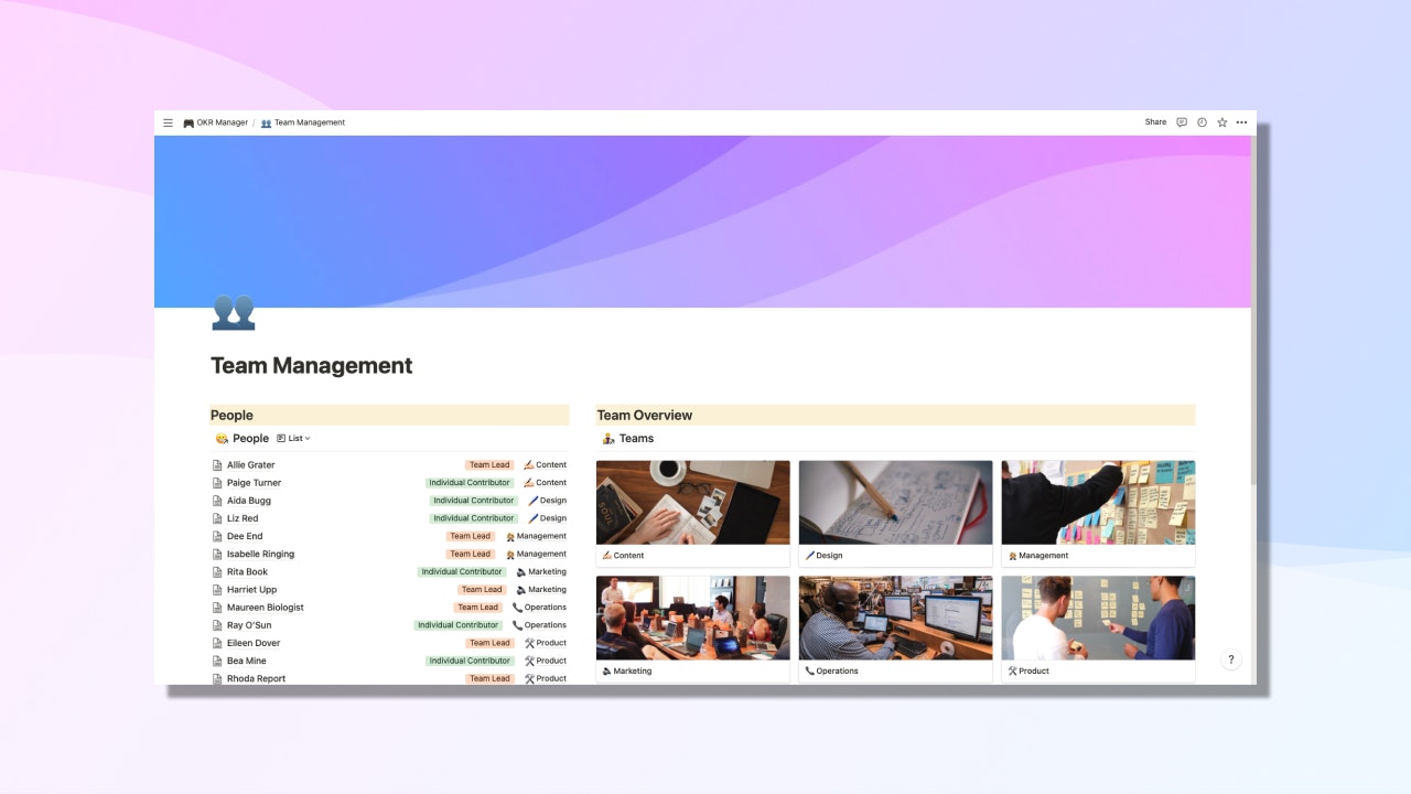 개념 OKR 스위트 - 스타트 업 회사 OKRS를위한 원 스톱 솔루션 미디어 3