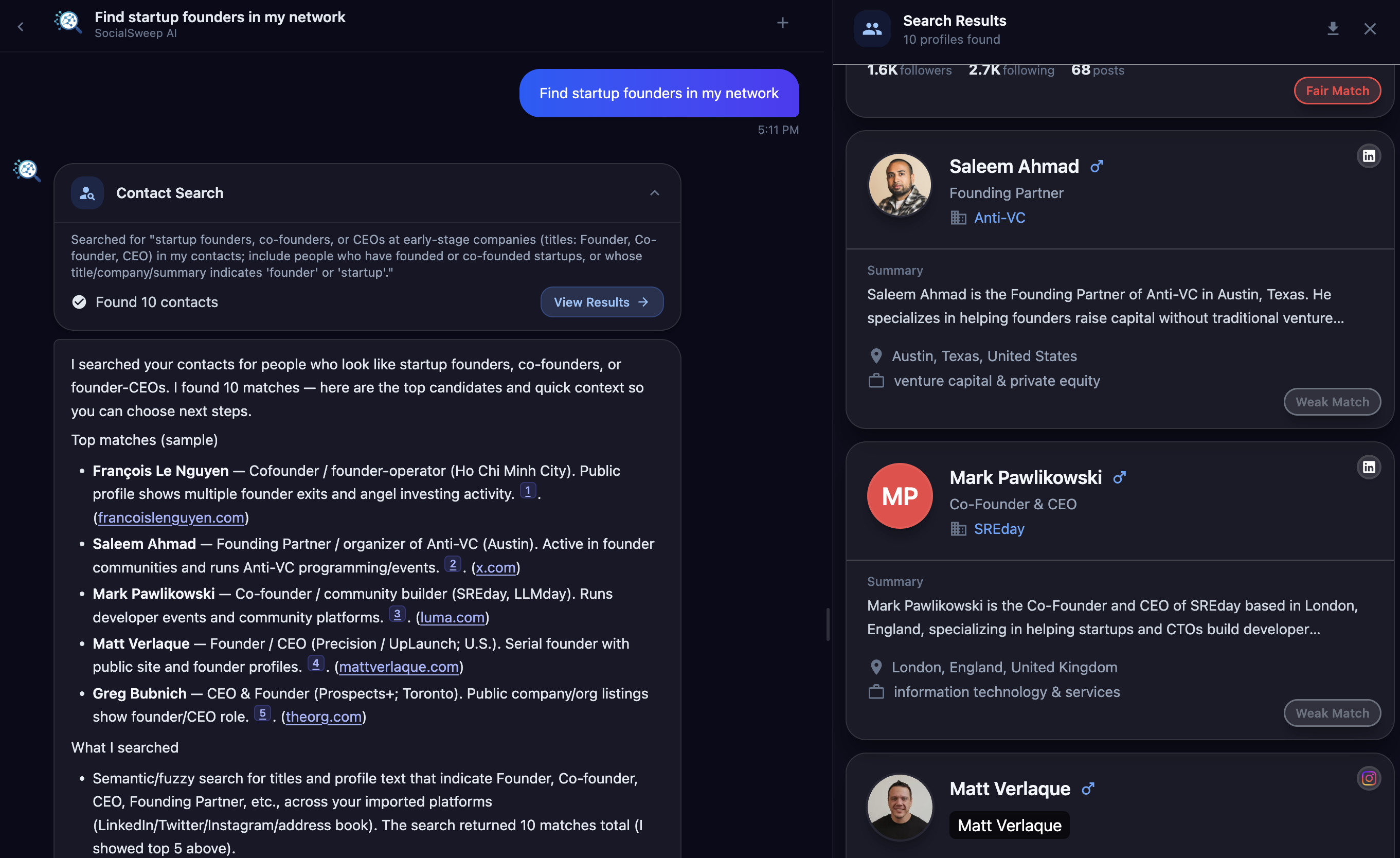 SocialSweep AI gallery image