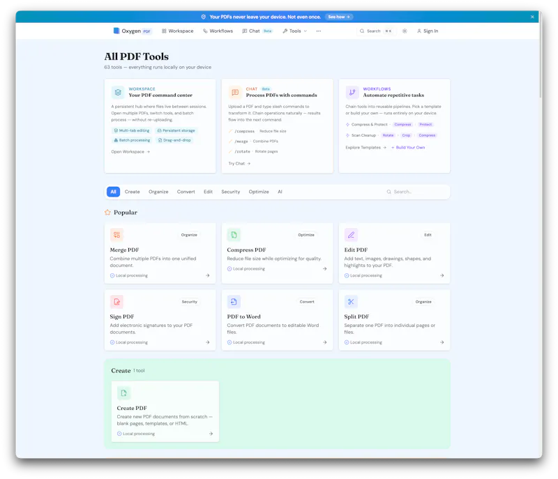 OxygenPDF screenshot 1