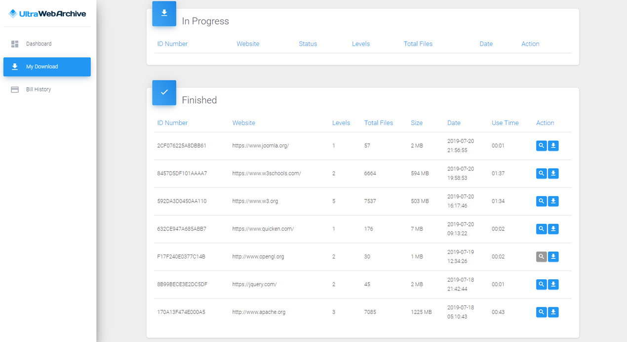 Ultra Web Archive gallery image