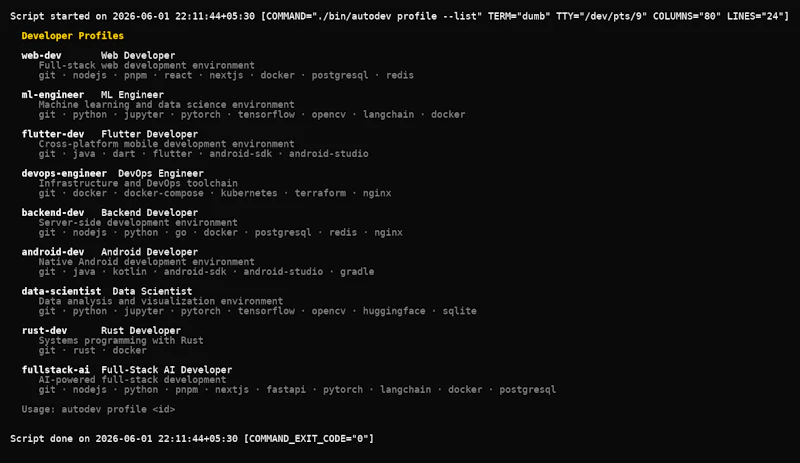 Autodevs screenshot 5