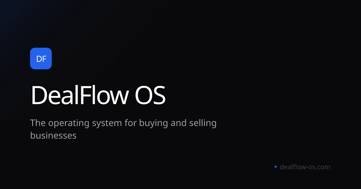 DealFlow OS 项目横幅