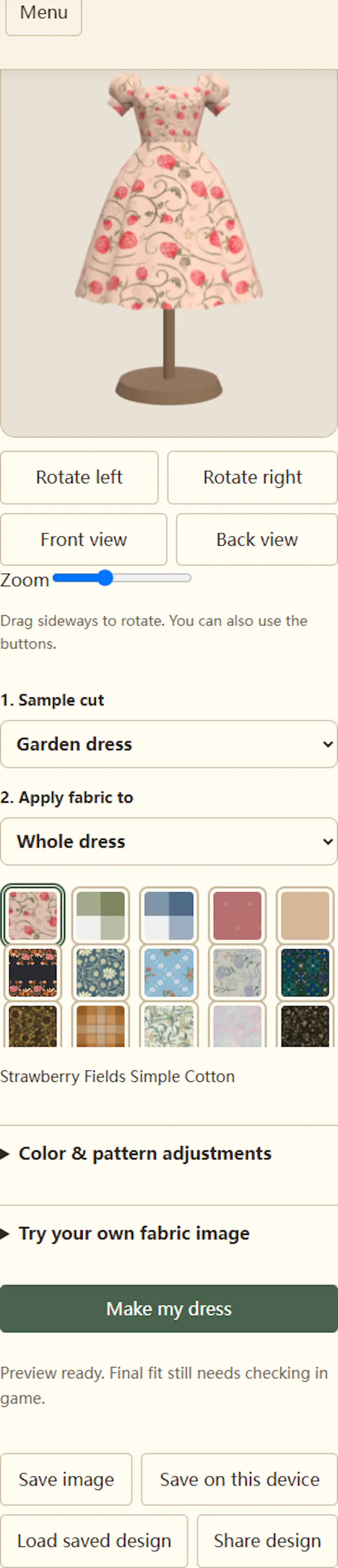 Dressmaker Planner screenshot 4