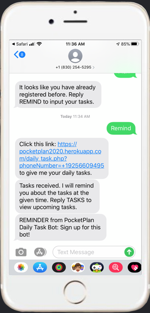 PocketPlan Daily Task Bot gallery image