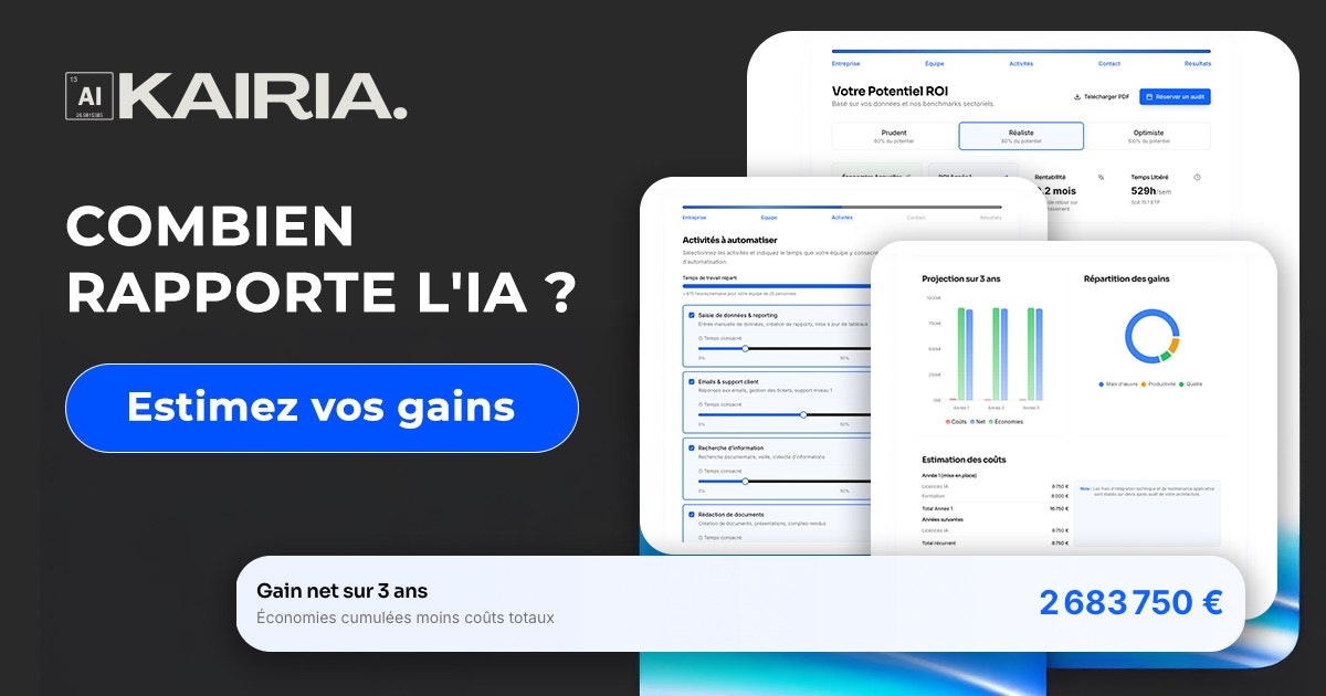 Estimez vos gains IA | Kairia gallery image