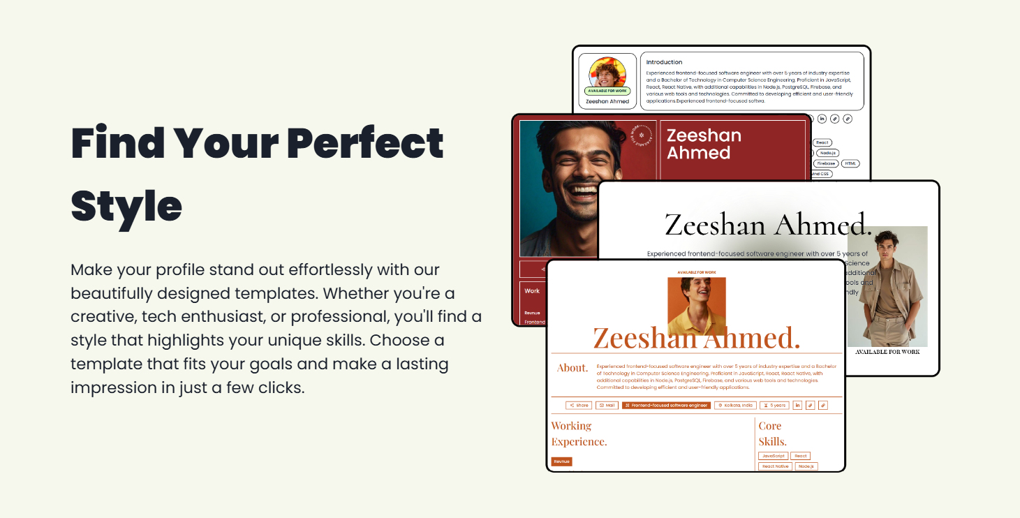 urlme.site - अपना पोर्टफोलियो साइट बनाएं मीडिया 5