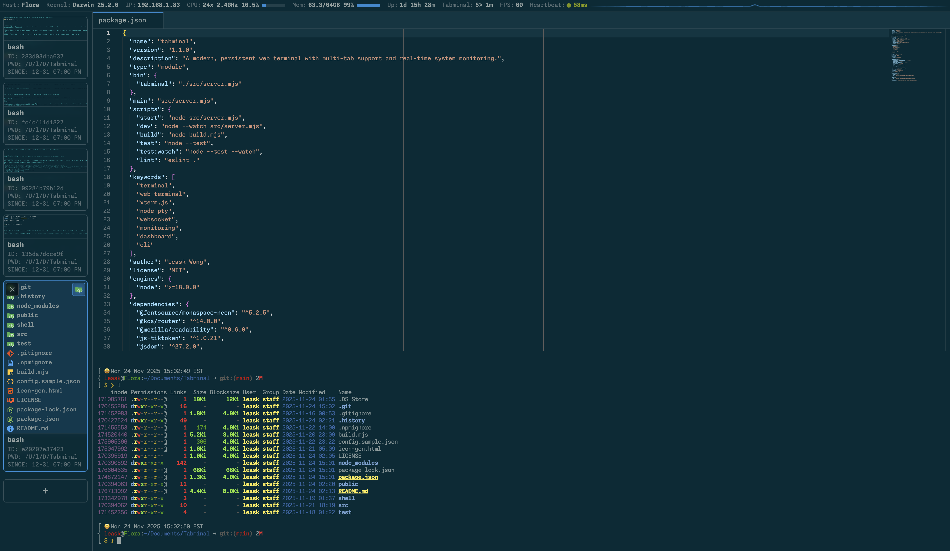 Tabminal gallery image