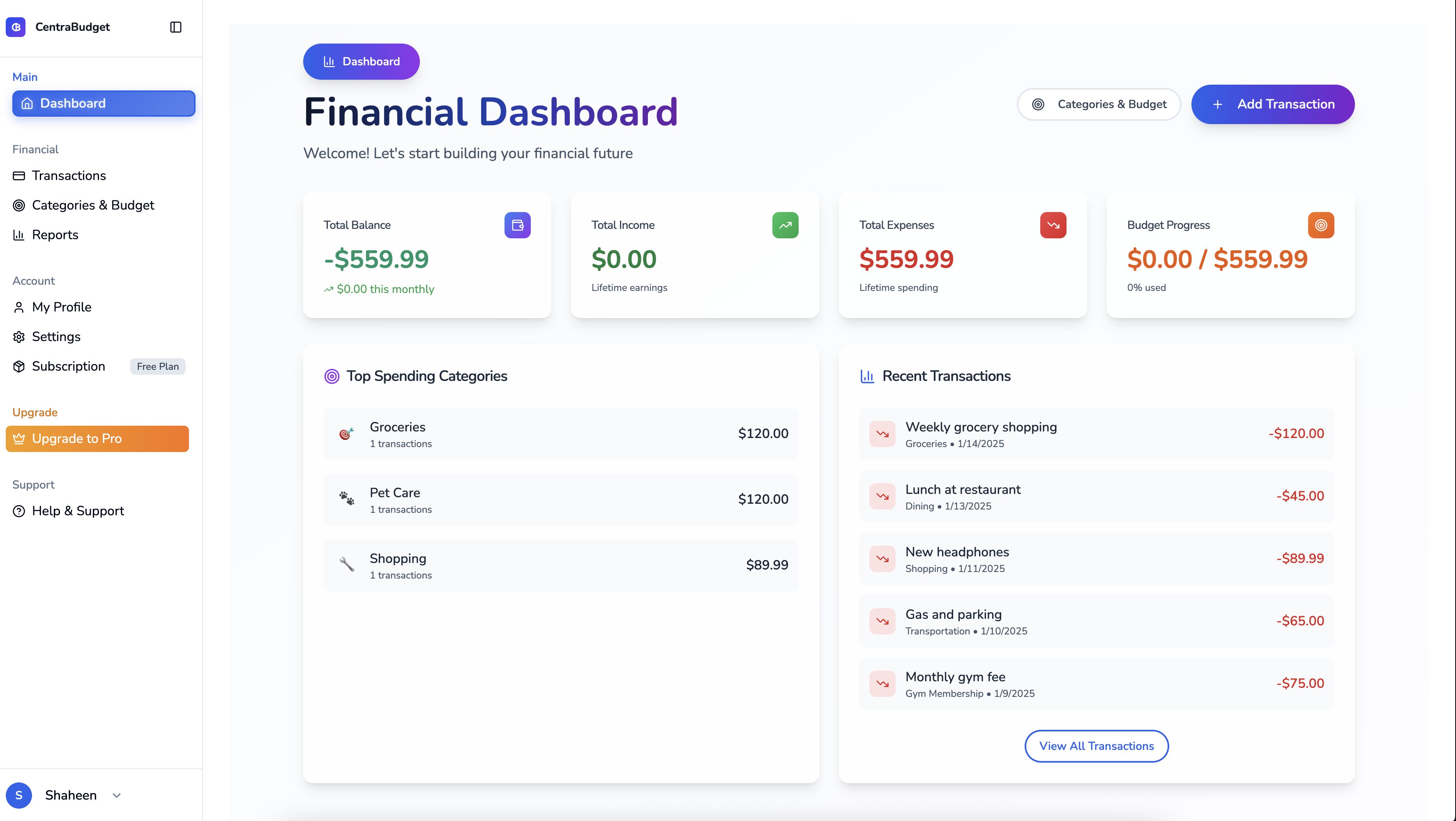 Média Budget du centre - Suivi du budget simple et intelligent avec des rapports avancés 1
