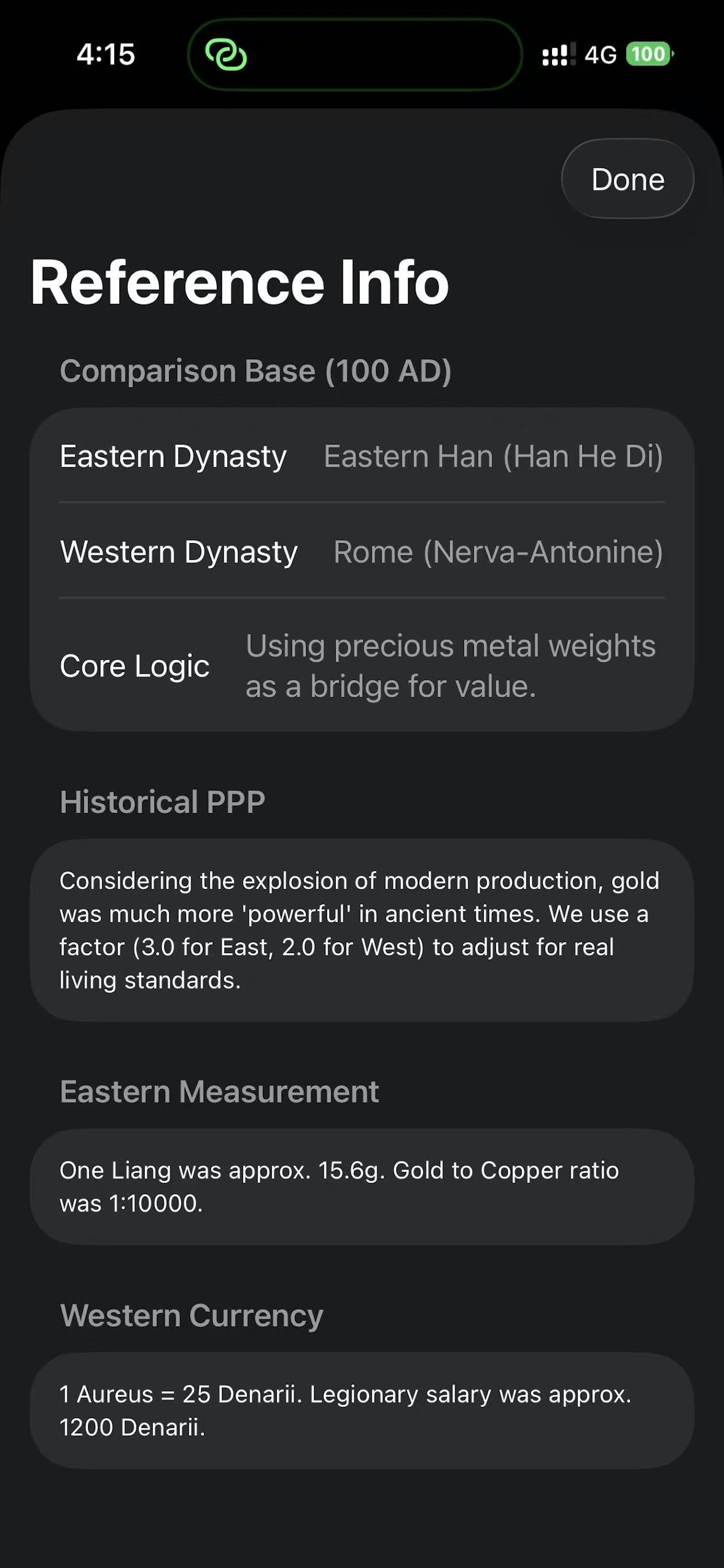 Ancient Salary Converter gallery image