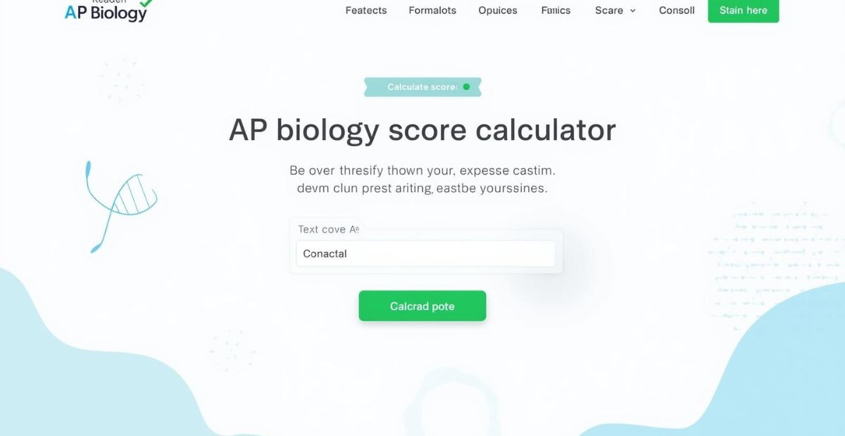 AP Biology Score Calculator (2025) gallery image