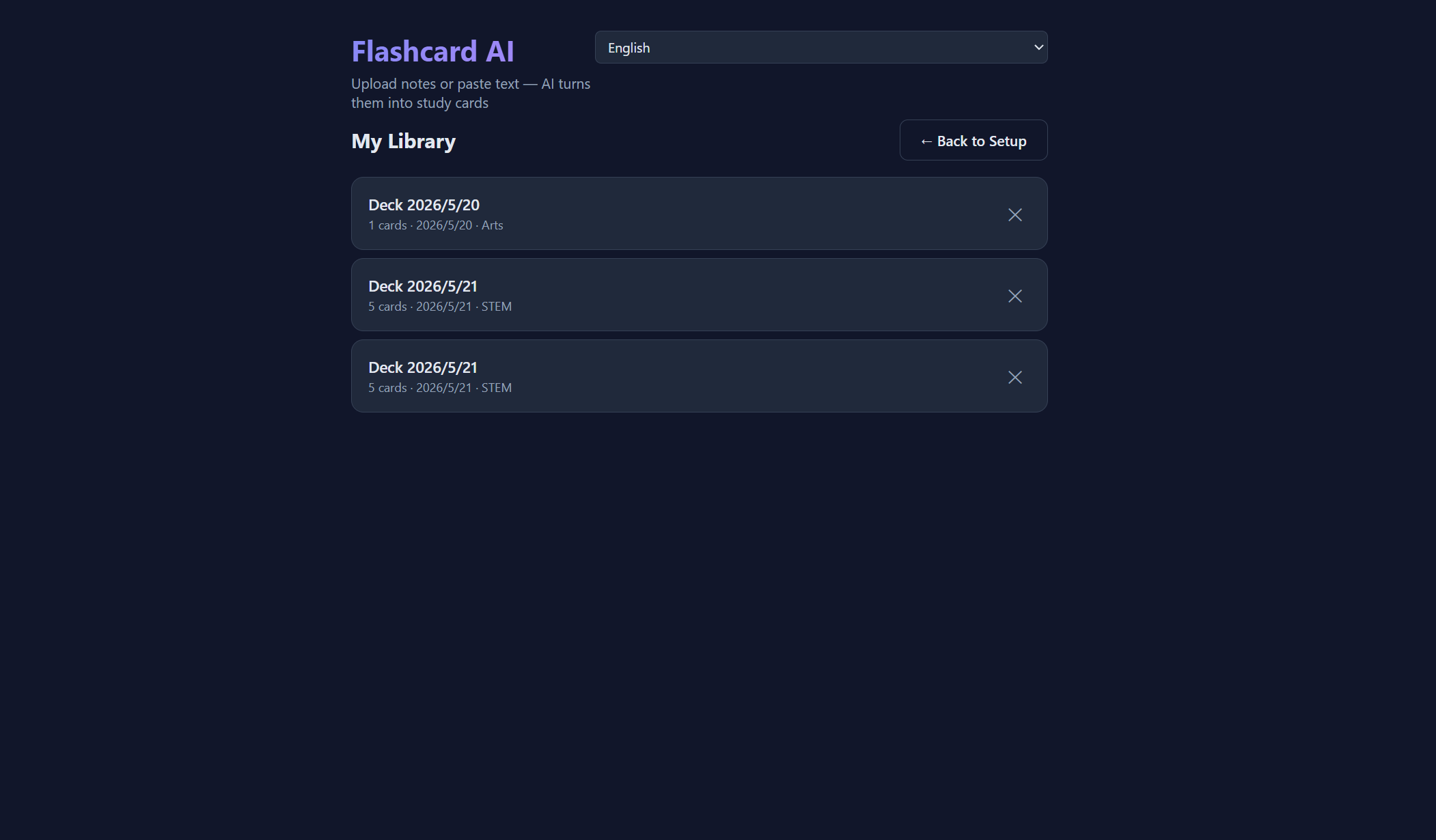 Flashcard AI gallery image
