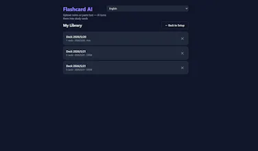 Flashcard AI gallery image