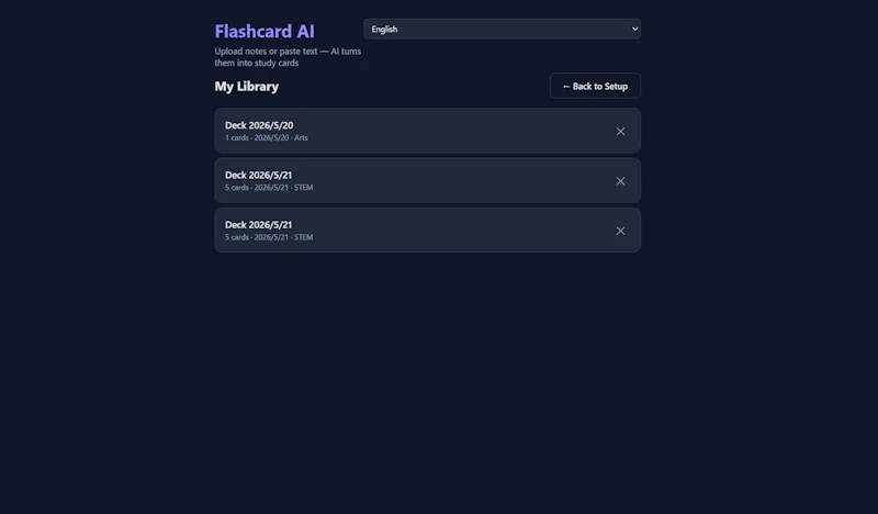 Flashcard AI screenshot 4