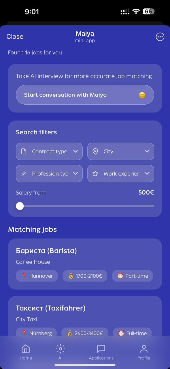 Maiya - Screenshot 3 showing product features and functionality