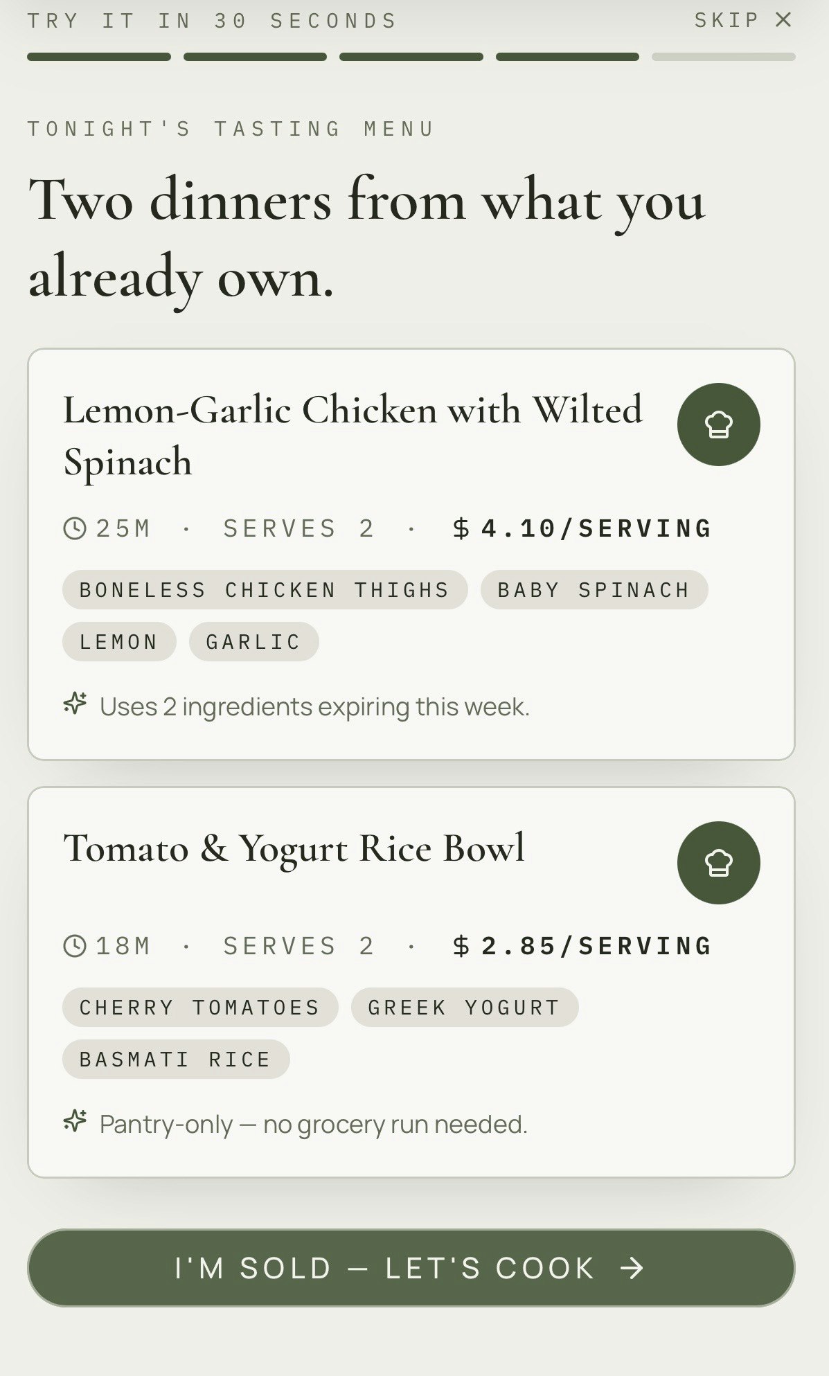 Receipts to Recipes gallery image