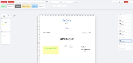 PyCells Tables & A4 PDF creator gallery image