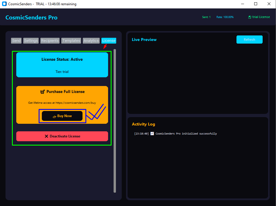 CosmicSenders Pro gallery image