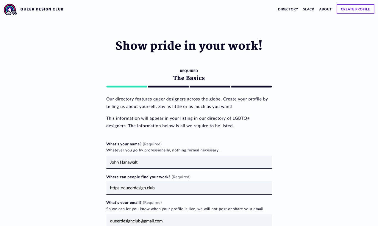 Queer Design Club Designer Directory gallery image