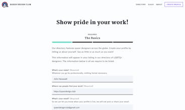 Queer Design Club Designer Directory gallery image