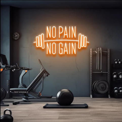 No Pain No Gain - LED Neon Sign