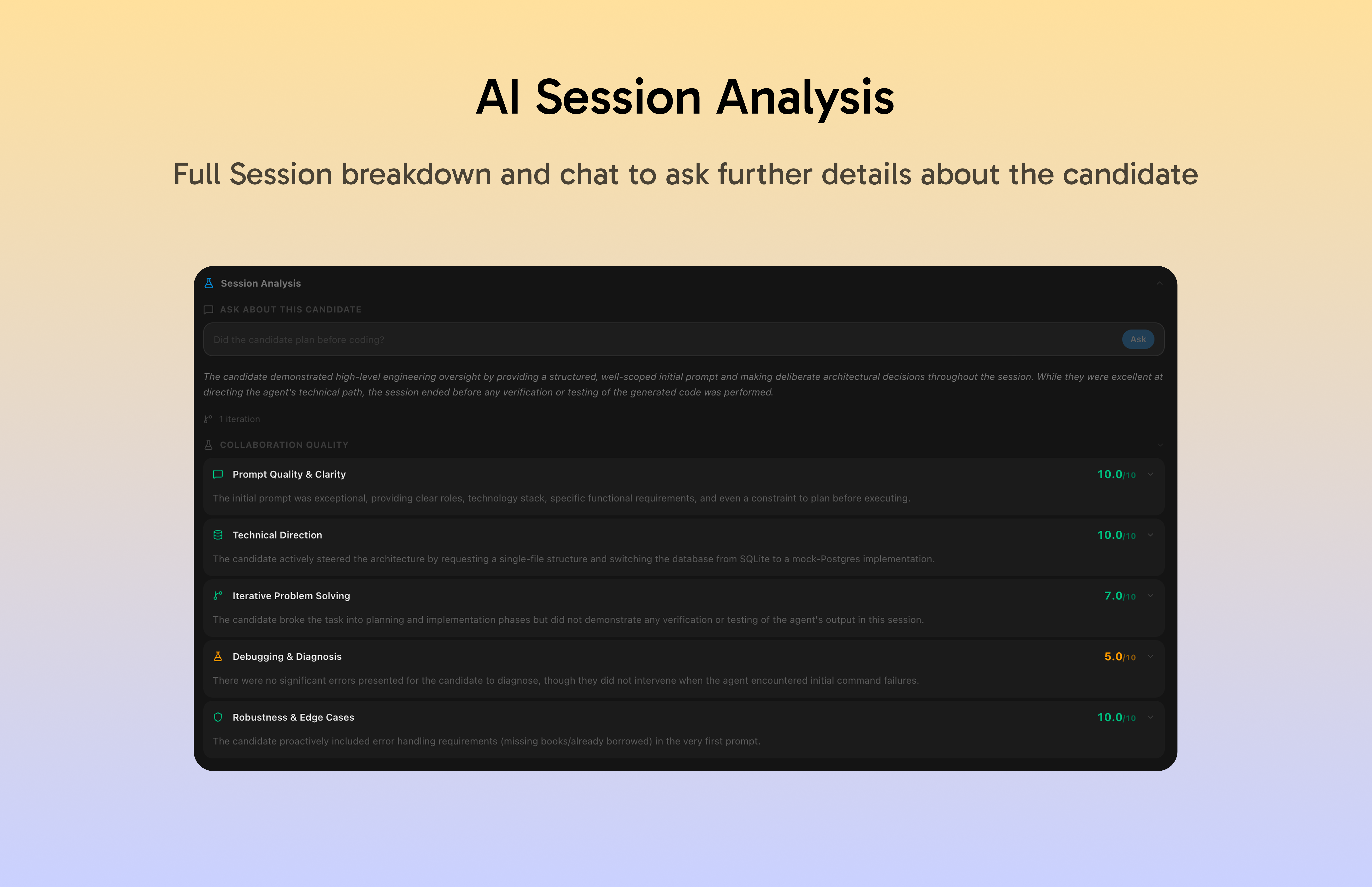 Lintic: Open Source AI Coding Assessment gallery image