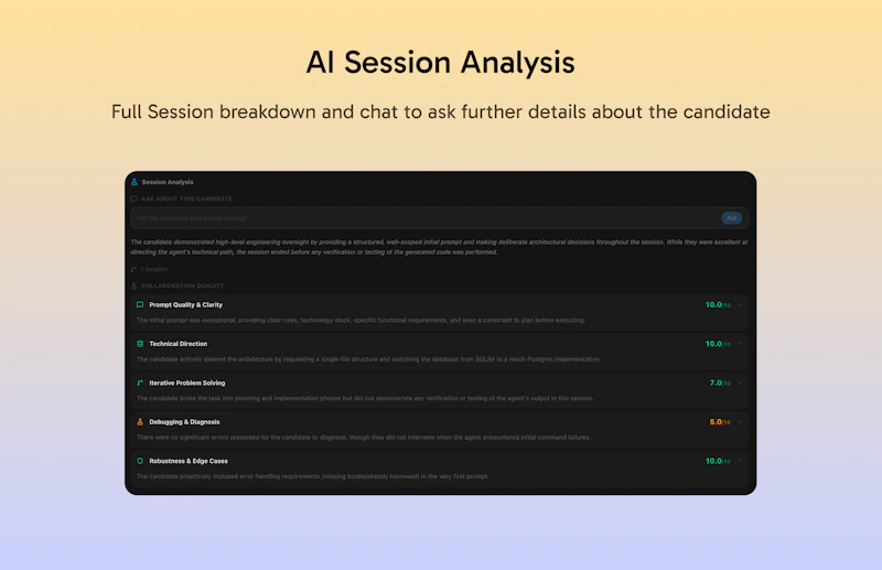 Lintic: Open Source AI Coding Assessment screenshot 3