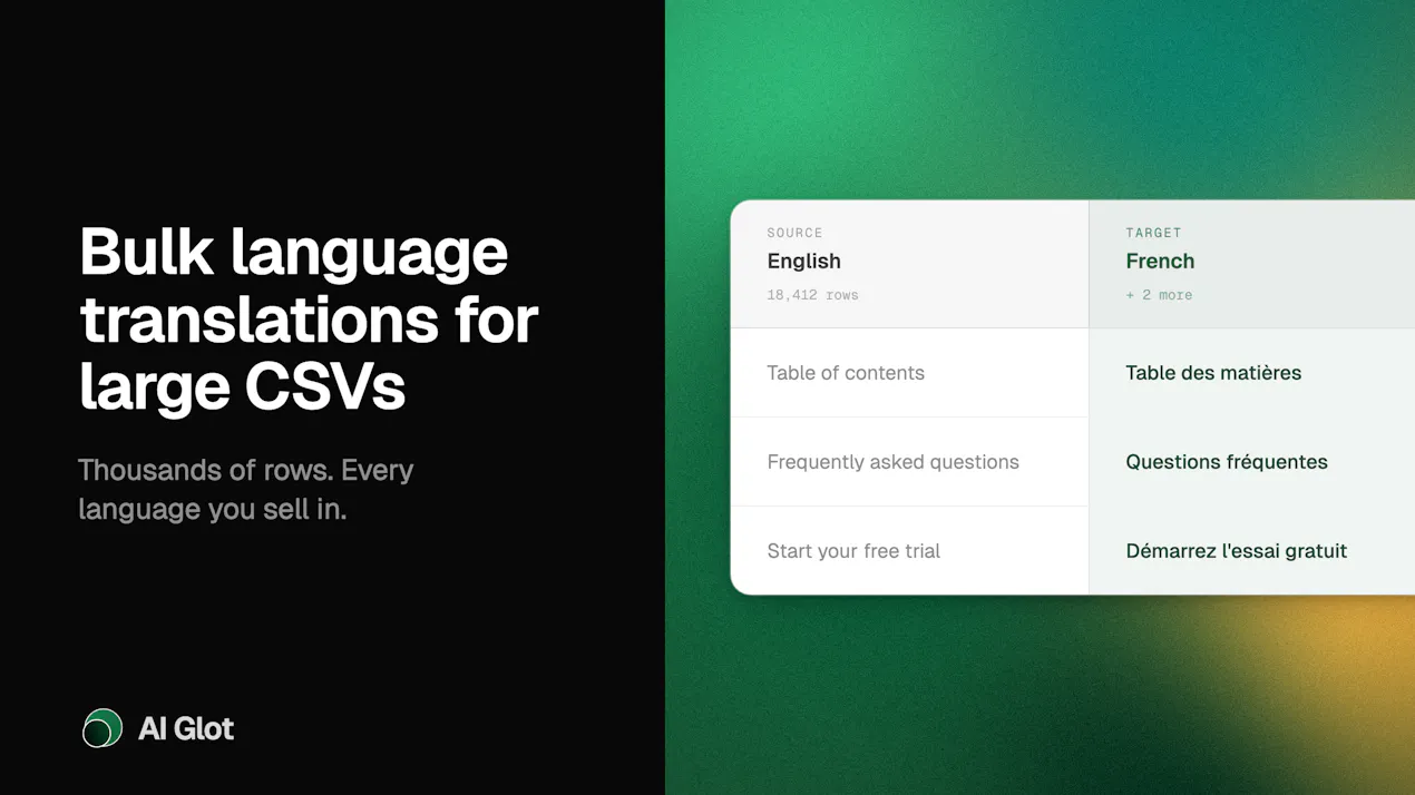 AI Glot 2.0 product