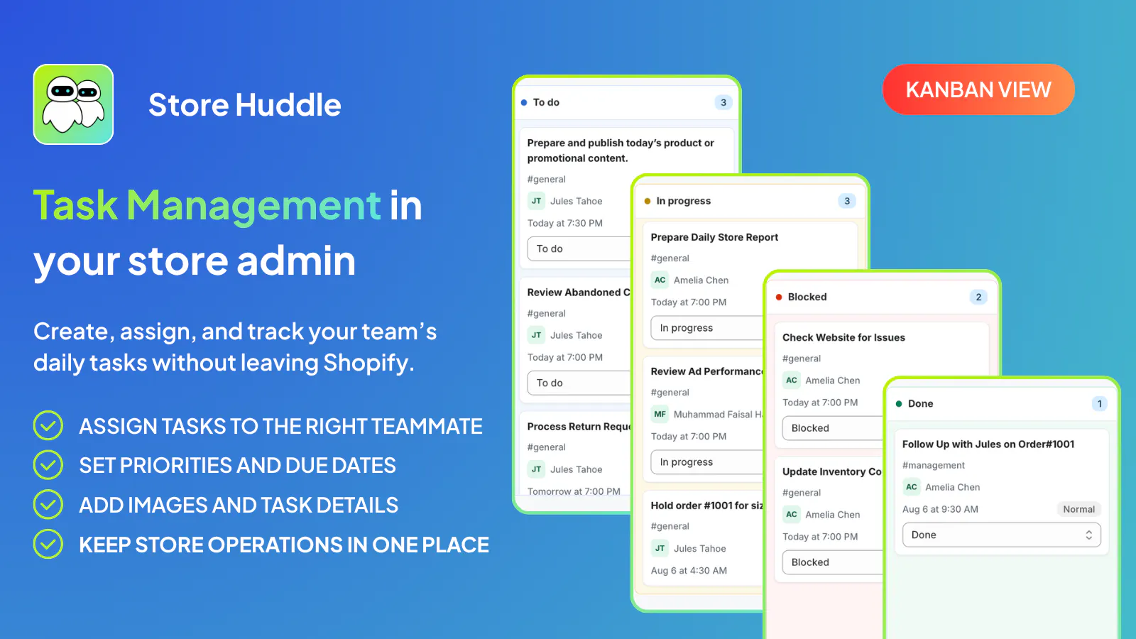 Store Huddle: Team Chat for Shopify gallery image