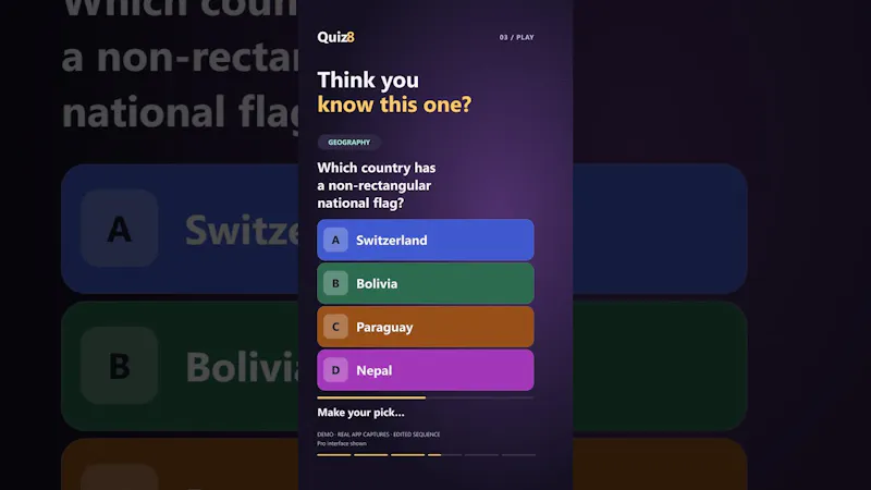 Quiz8 2.0 screenshot 1 (video preview)