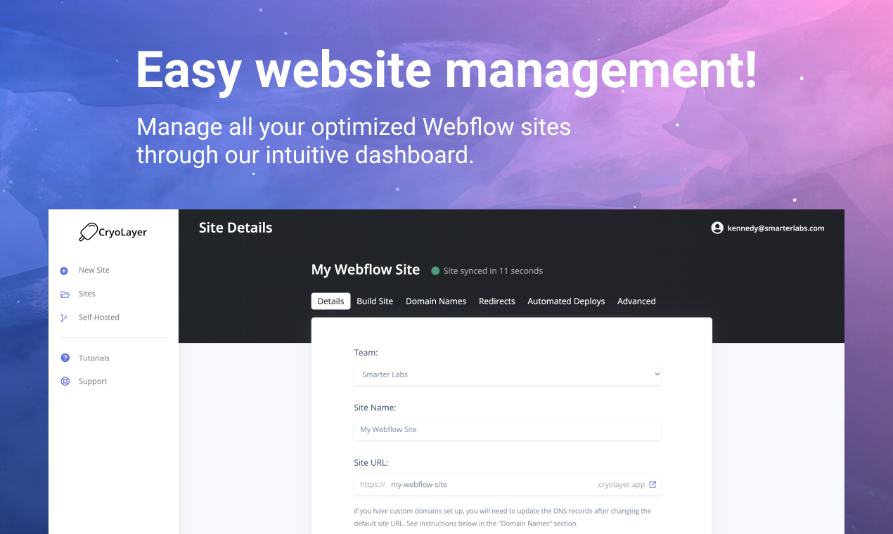 CryoLayer v2: Webflow Site Optimizer gallery image