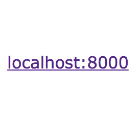 Localhost 8000