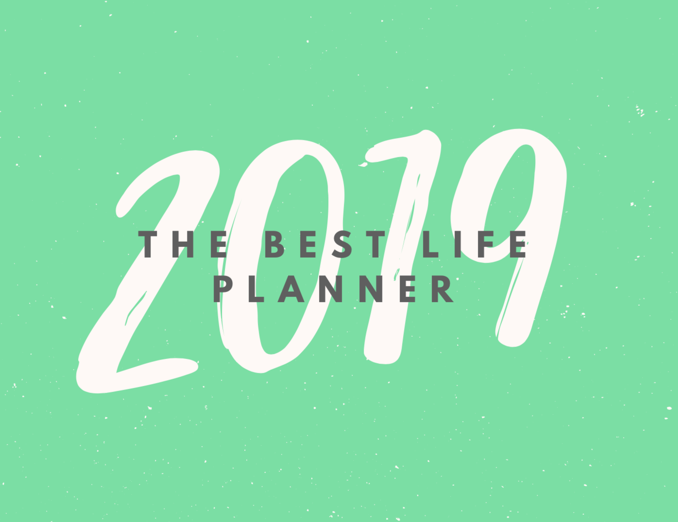 The Best Life Planner 2019