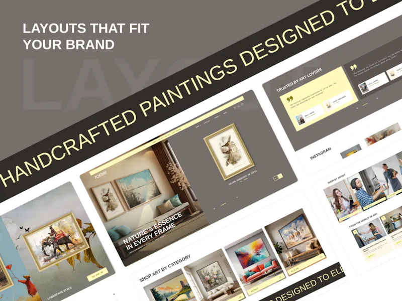 Portrait Art Shopify Theme screenshot 2