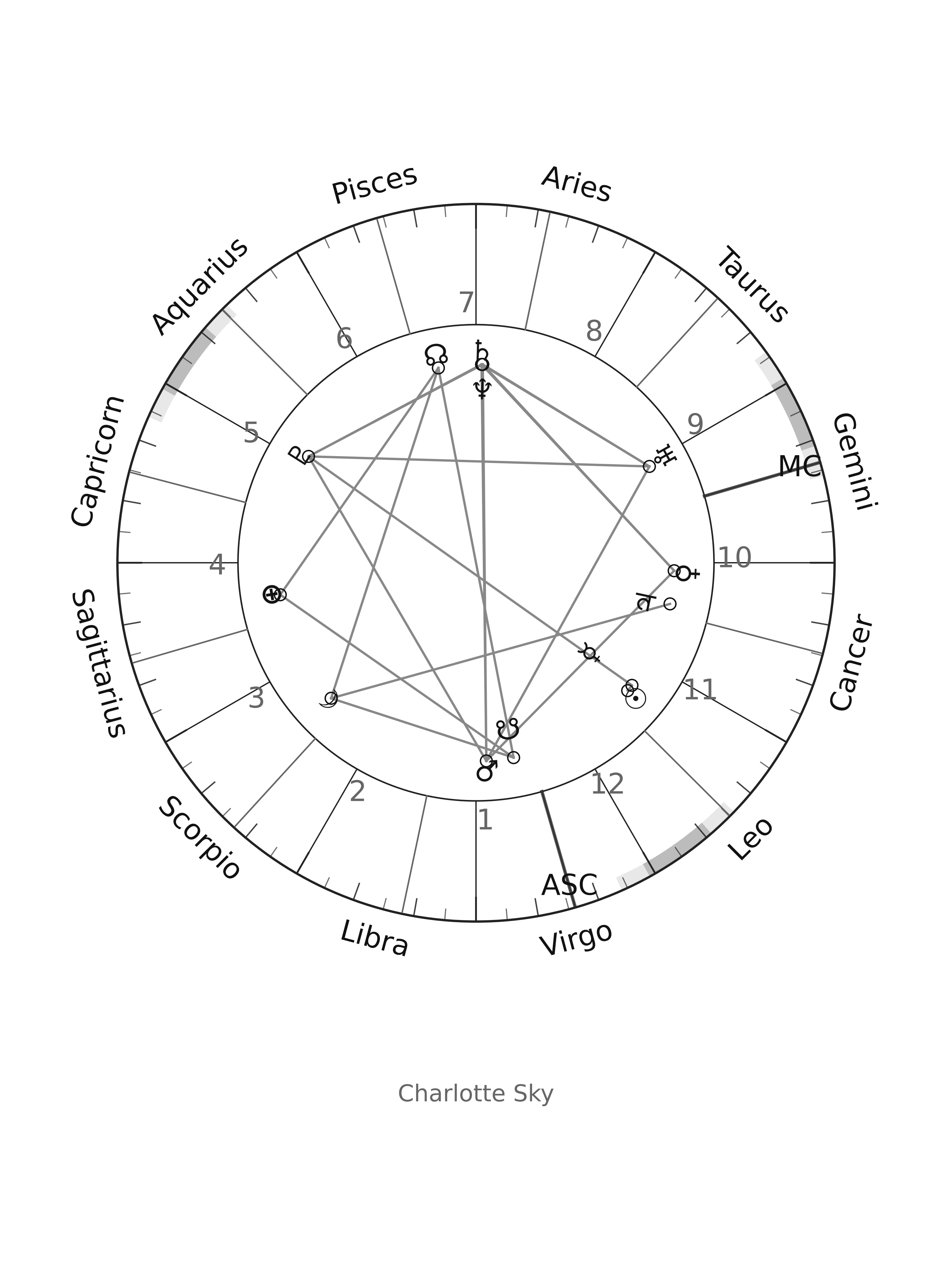 Artistic Birth Chart gallery image